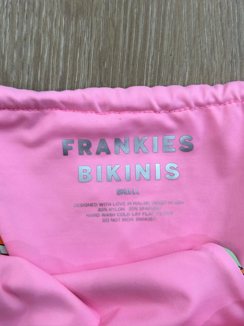 Frankie’s Bikinis Floral Bikini Set Size Extra Small Top and Small Bottom